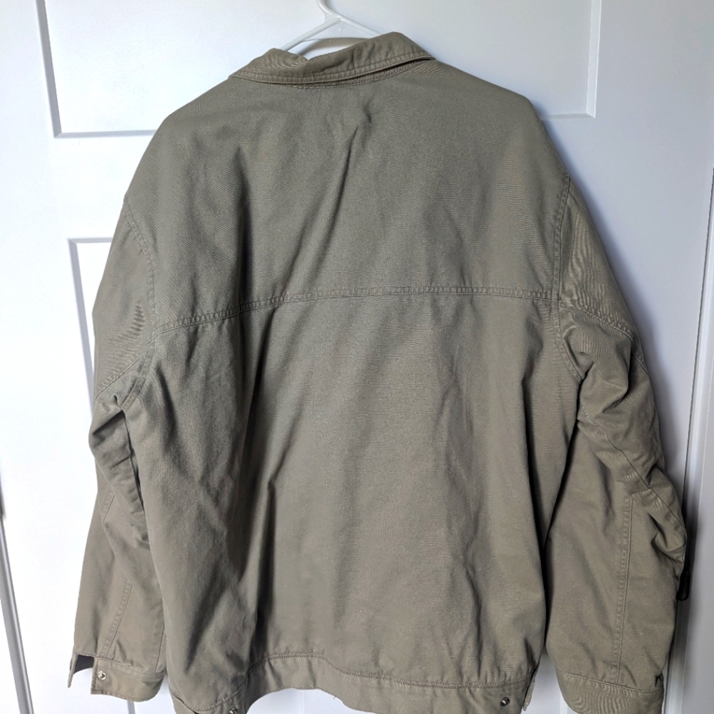 Vintage 90's QUICKSILVER Men’s Tan Windbreaker Lightweight Surfer Style Jacket